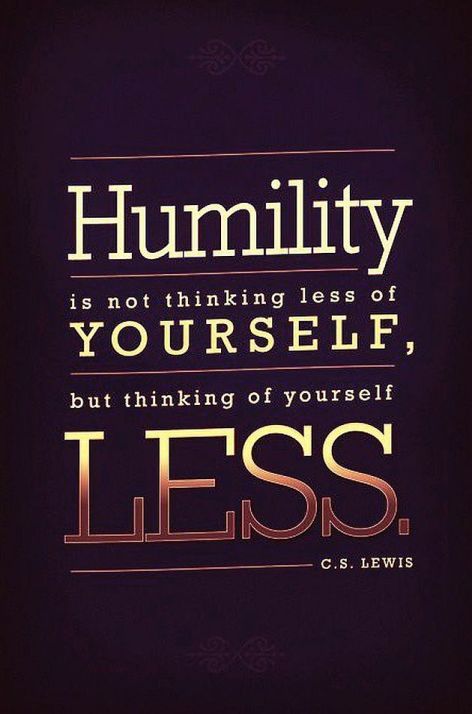 CS Lewis Humility Is Not Thinking