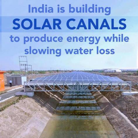India Is Building Solar Canals To Produce Energy While Slowing Water Loss