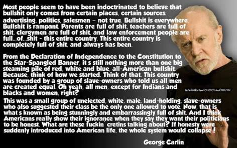 George Carlin most people seem to
